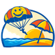 parasailing in south padre island icon