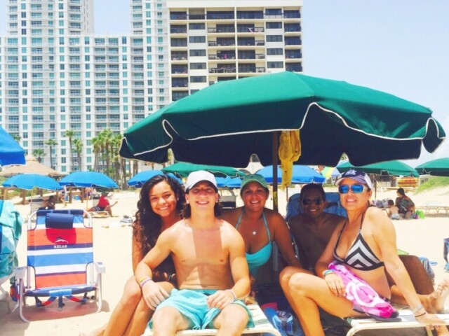friends on vacation at south padre island Texas