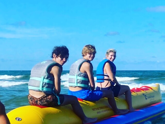 banana boat south padre island three people